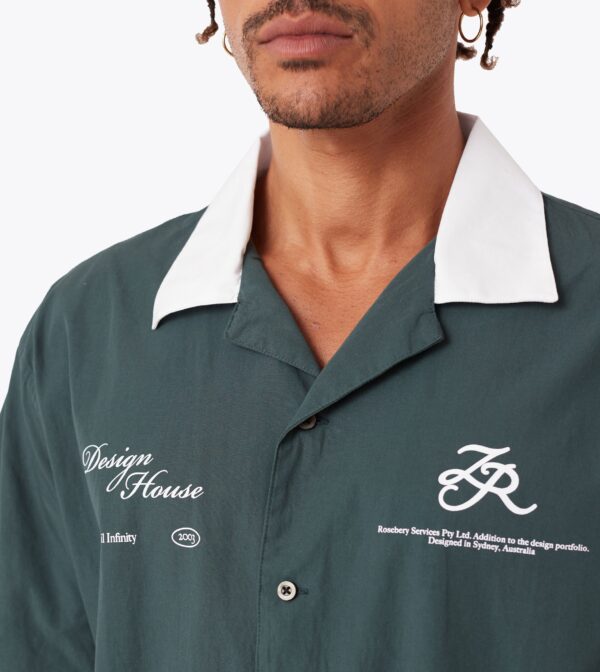 Design House SS Shirt Forest/White - Image 6