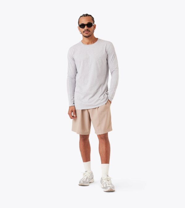 Flintlock LS Tee Grey Marle - Image 2