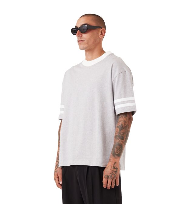QB Lounge Tee Grey Marle - Image 3