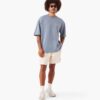 Rugger Fleece Tee Steel - Image 2