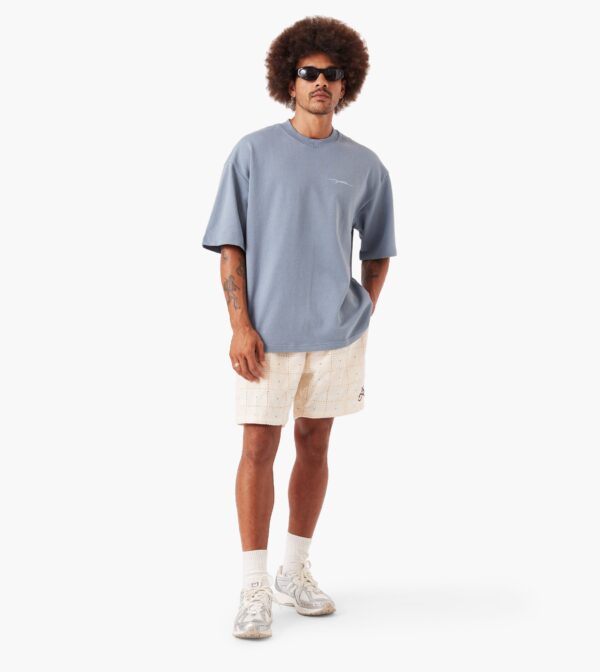Rugger Fleece Tee Steel - Image 2