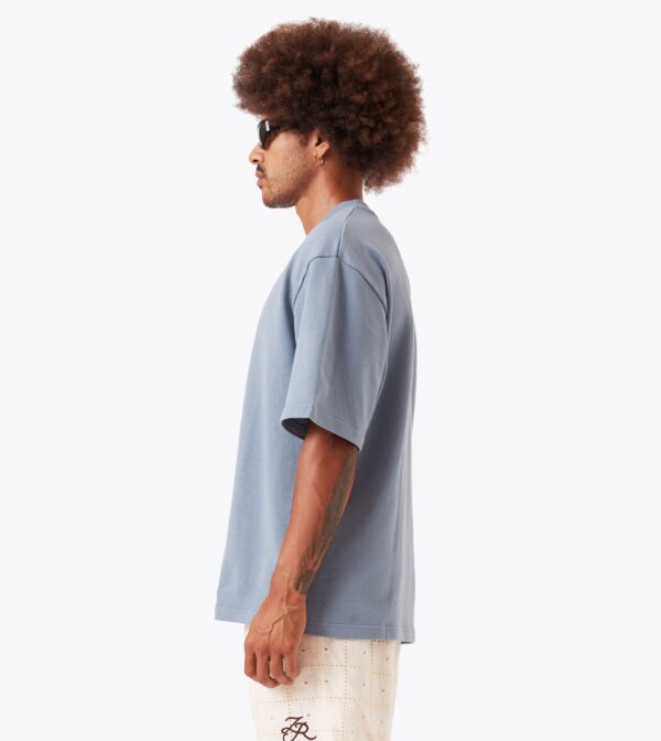 Rugger Fleece Tee Steel - Image 4