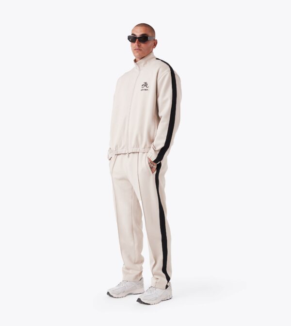 Stitched Football Trackpant Oat - Image 2