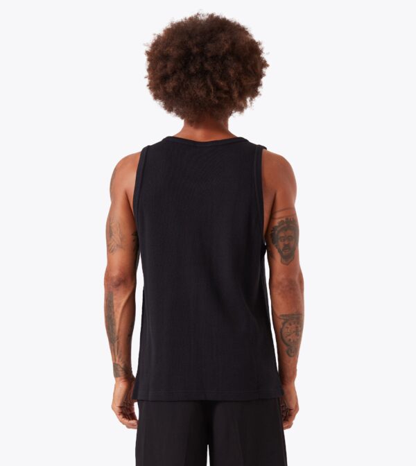 Waffle Tank Black - Image 5