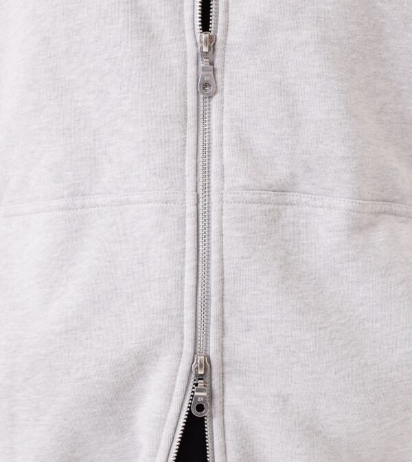 Zip Funnel Sweat Grey Marle - Image 8