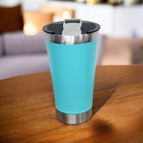 Copo Térmico Inox com Tampa e Abridor - 500ml - Image 16