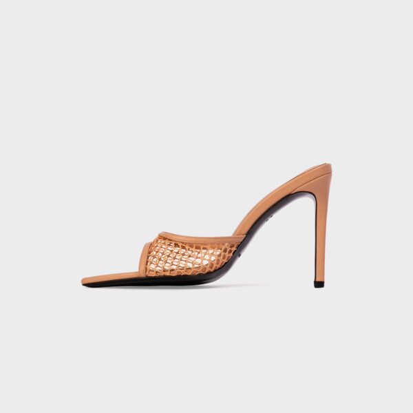 Black Suede Studio Else 100 Woven Mesh - Toast - Image 3