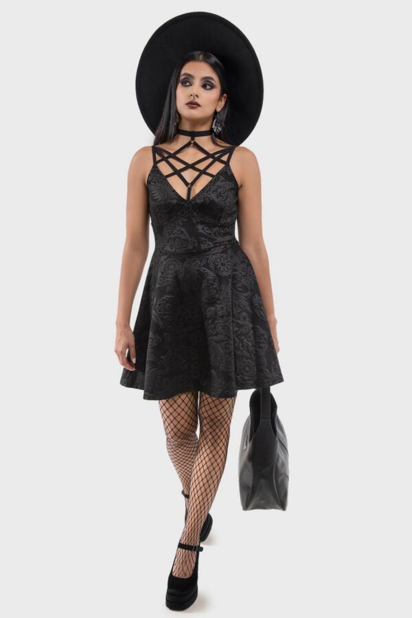 Magica Skater Dress [BLACK LILY] - Image 3