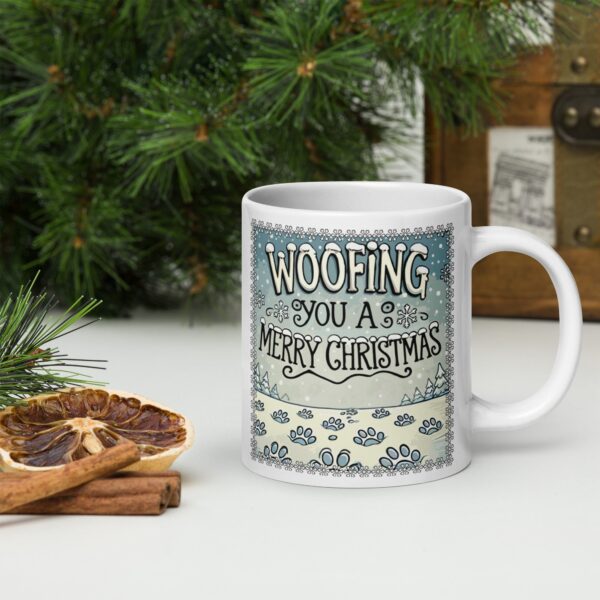 Woofing You A Merry Christmas Mug - Image 8